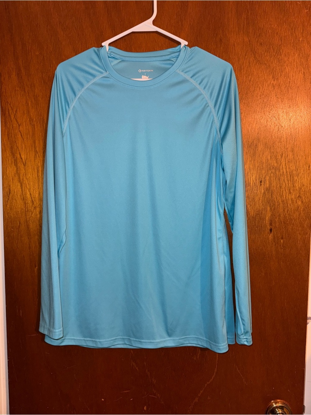 Men's Long Sleeve Naviskin UV protection - Aqua